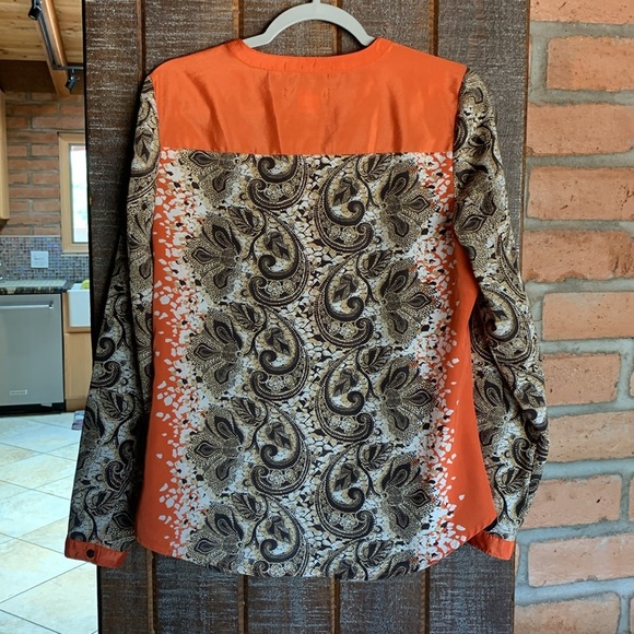 Liz Claiborne womens long sleeve blouse size medium career fall Thanksgiving - Picture 5 of 12